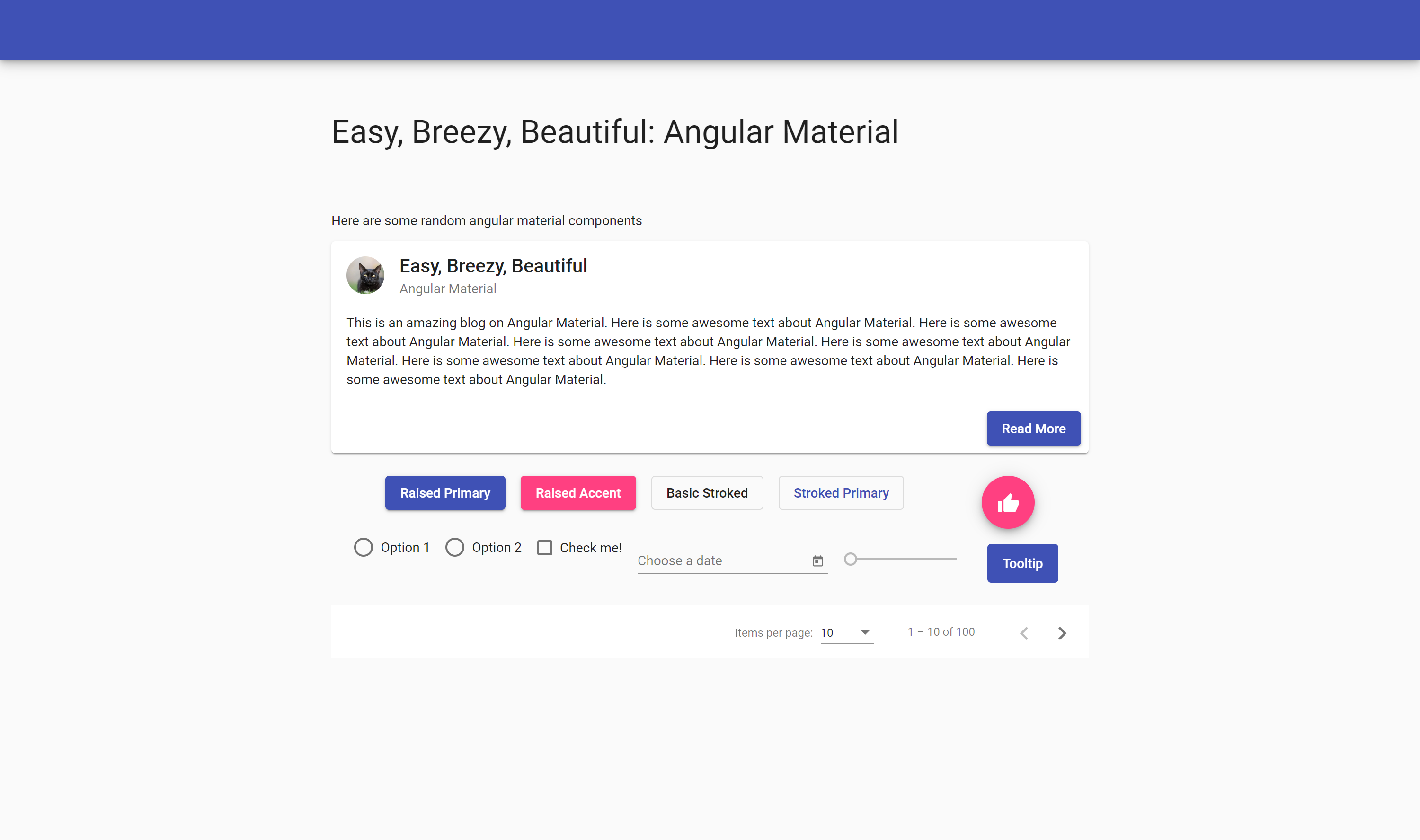 Angular Material 2 Template Free Download